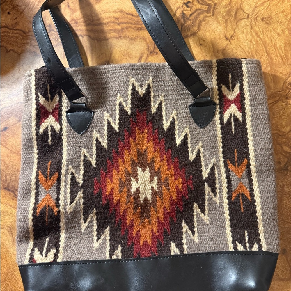 Saddleblanket Co. Wool Southwestern Tote Bag